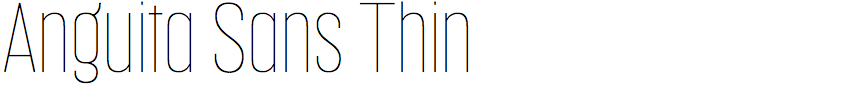Anguita Sans Thin