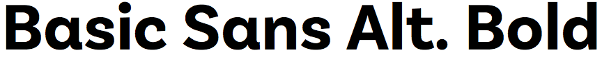 Basic Sans Alternate Bold