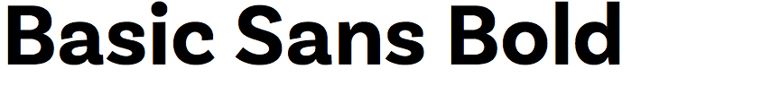 Basic Sans Bold