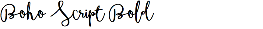 Boho Script Bold