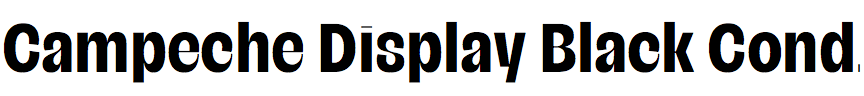 Campeche Display Black Condensed