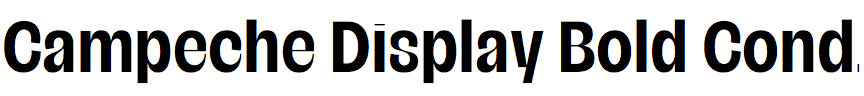 Campeche Display Bold Condensed