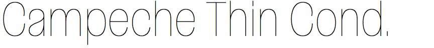 Campeche Thin Condensed
