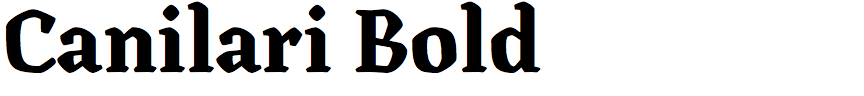 Canilari Bold