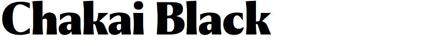 Chakai Black