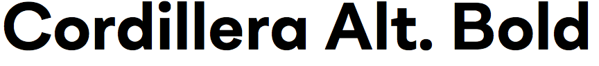 Cordillera Alternate Bold