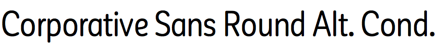 Corporative Sans Round Alternate Condensed