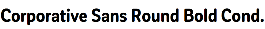 Corporative Sans Round Bold Condensed