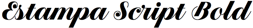 Estampa Script Bold