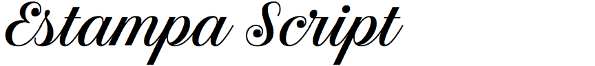 Estampa Script