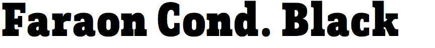 Faraon Condensed Black