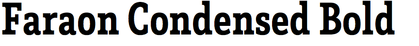 Faraon Condensed Bold