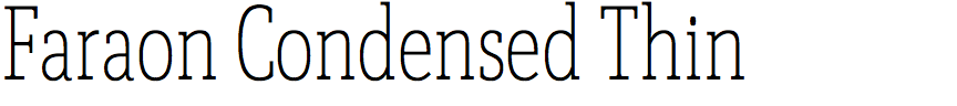 Faraon Condensed Thin