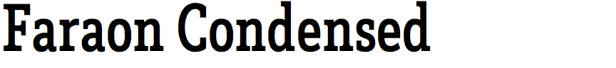 Faraon Condensed