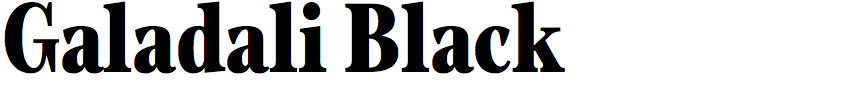 Galadali Black