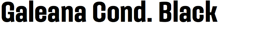 Galeana Condensed Black