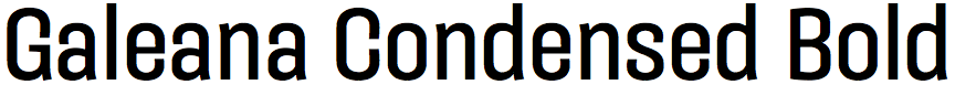 Galeana Condensed Bold