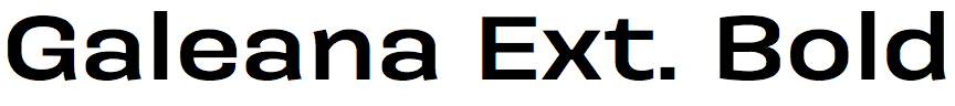 Galeana Extended Bold
