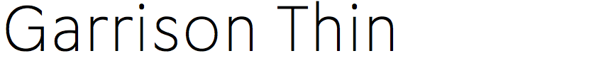 Garrison Thin