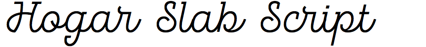 Hogar Slab Script