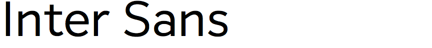 Inter Sans