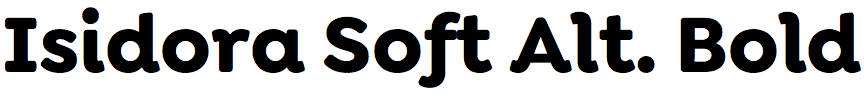 Isidora Soft Alternate Bold