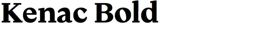 Kenac Bold