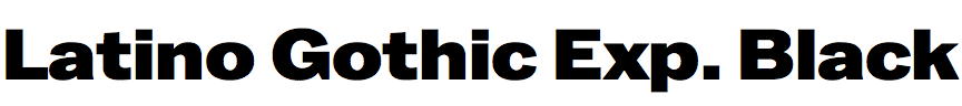 Latino Gothic Expanded Black