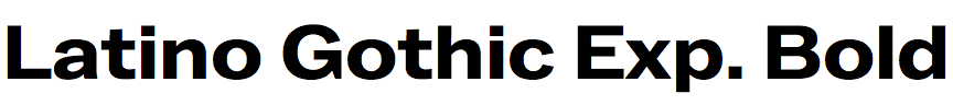 Latino Gothic Expanded Bold