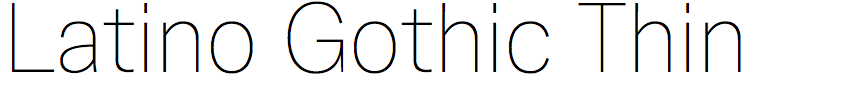Latino Gothic Thin