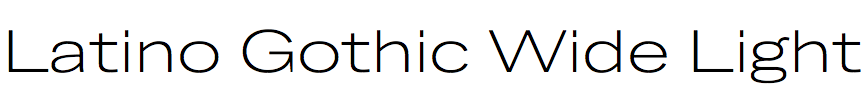 Latino Gothic Wide Light