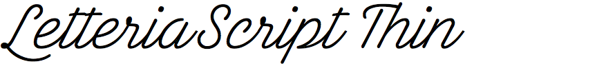 Letteria Script Thin