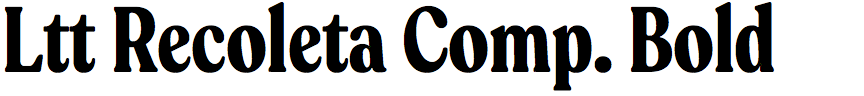 Ltt Recoleta Compressed Bold