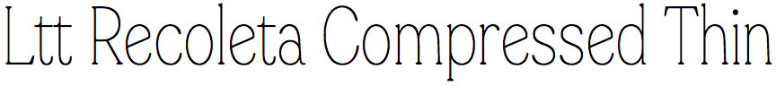 Ltt Recoleta Compressed Thin