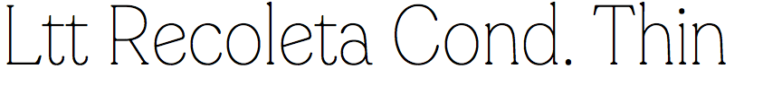 Ltt Recoleta Condensed Thin