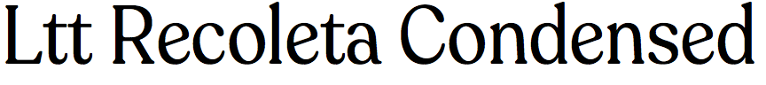 Ltt Recoleta Condensed
