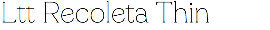 Ltt Recoleta Thin
