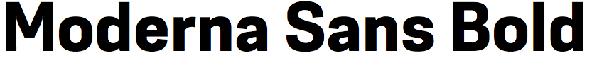 Moderna Sans Bold