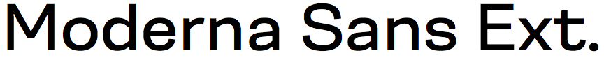 Moderna Sans Extended