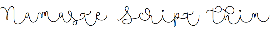 Namaste Script Thin