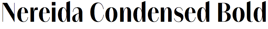 Nereida Condensed Bold