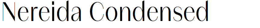 Nereida Condensed