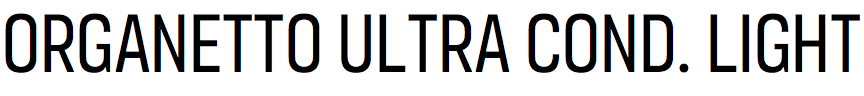 Organetto Ultra Condensed Light
