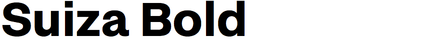 Suiza Bold