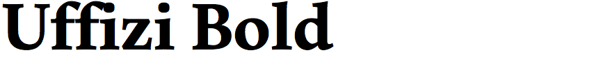 Uffizi Bold