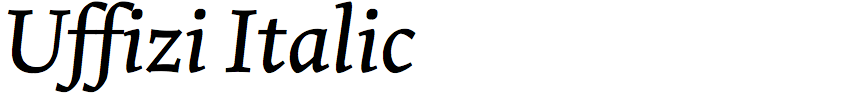 Uffizi Italic