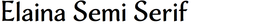 Elaina Semi Serif