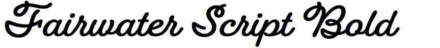 Fairwater Script Bold