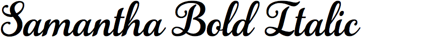 Samantha Bold Italic