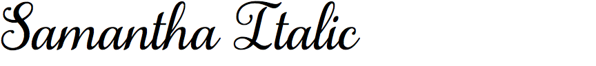 Samantha Italic